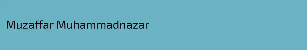 Muzaffar Muhammadnazar
